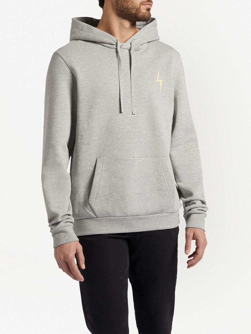 logo-embroidered hoodie - 3