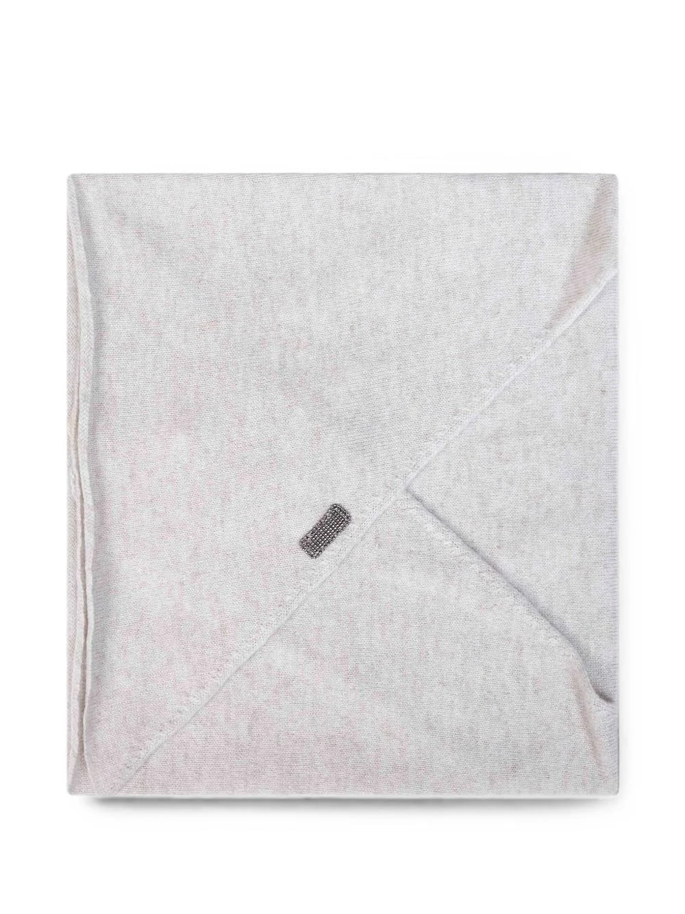 monili-embroidered cashmere scarf - 1