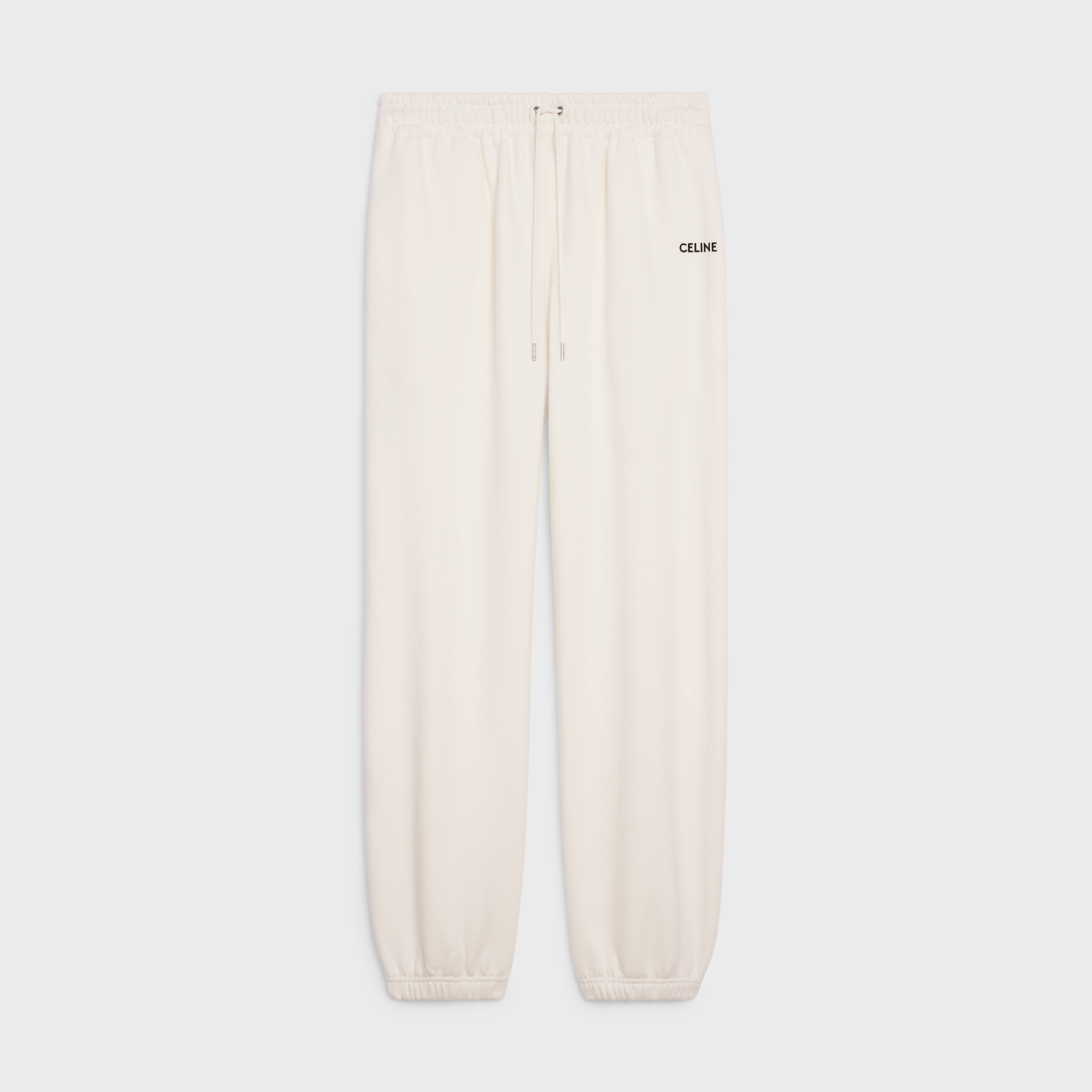 CELINE EMBROIDERED TRACK PANTS IN COTTON FLEECE - 1