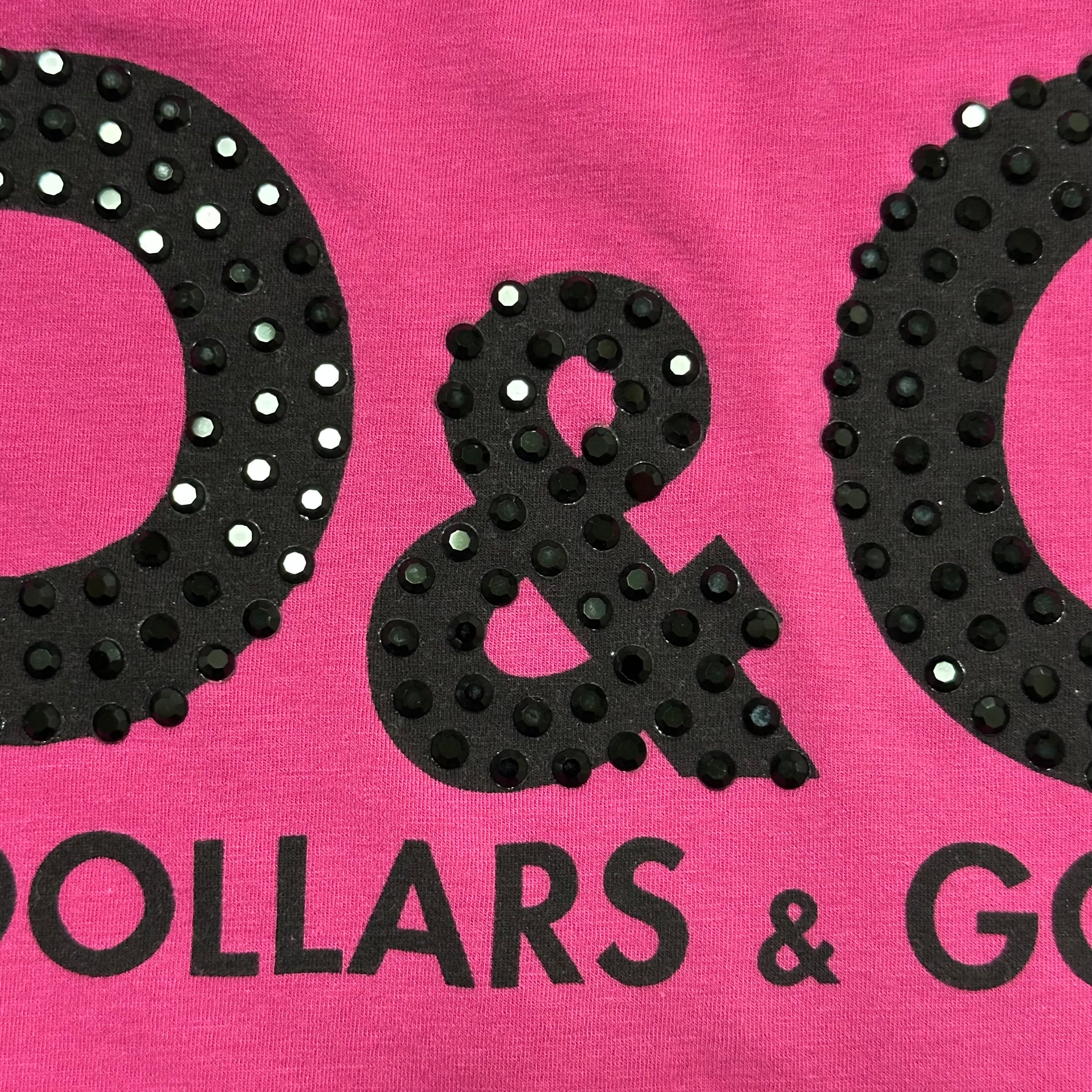 D&G - D&G Fall Winter 2001 "D&G DOLLARS & GOLD" Rhinestone Logo One Shoulder Top - 5