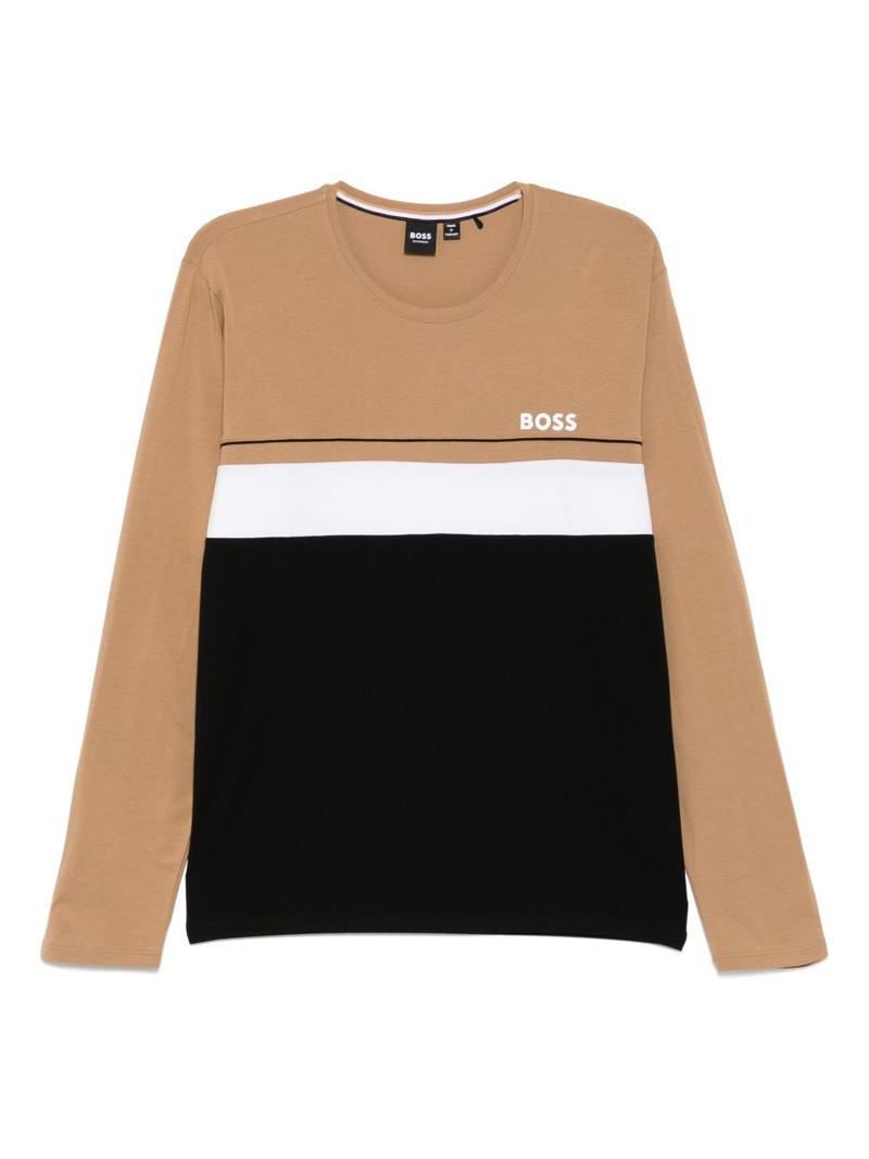 logo-print long-sleeves T-shirt 1