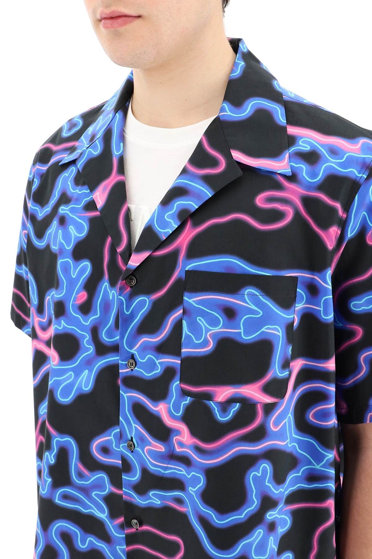 NEON CAMOU BOWLING SHIRT - 5