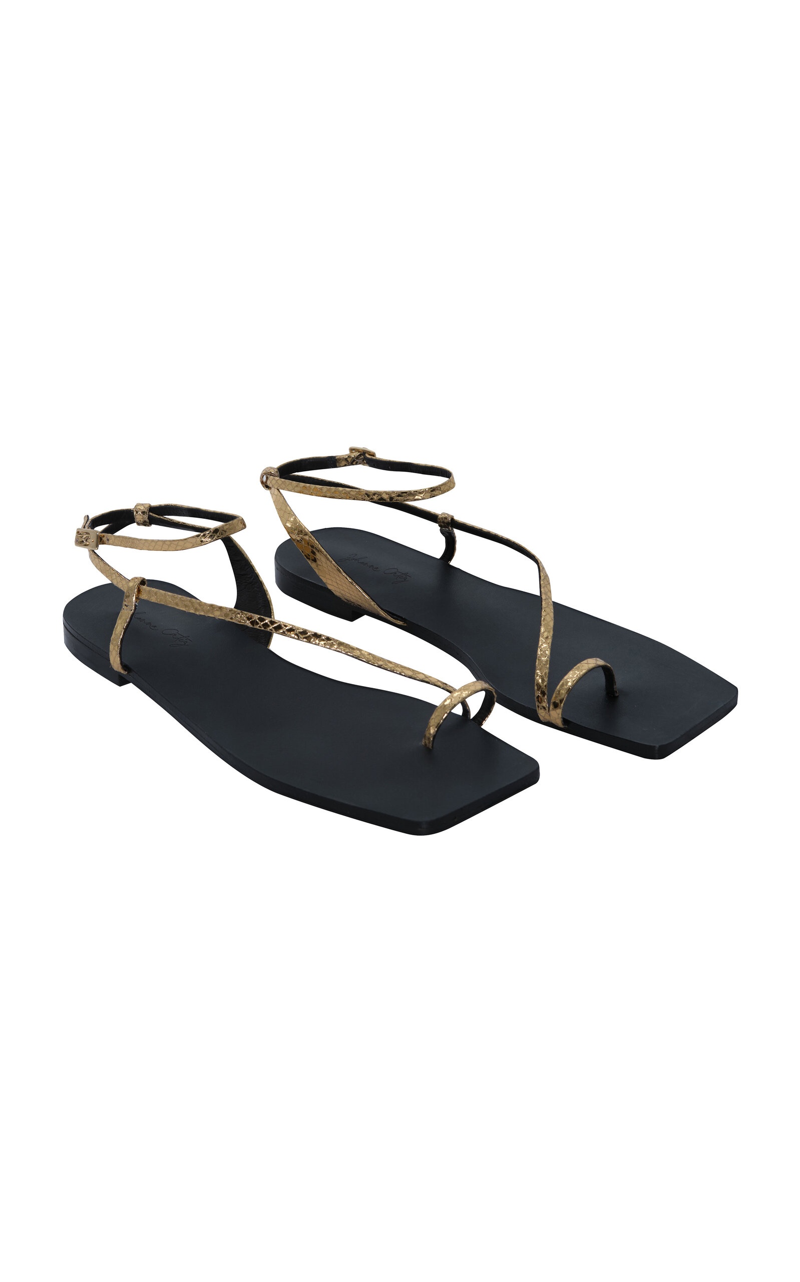 Flamenco Echoes Leather Sandals gold - 6