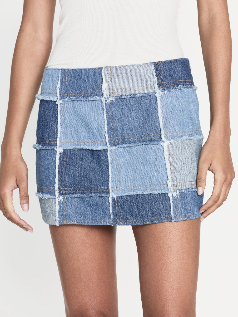 The 70's Patchwork Mini Skirt in Road Trip - 6
