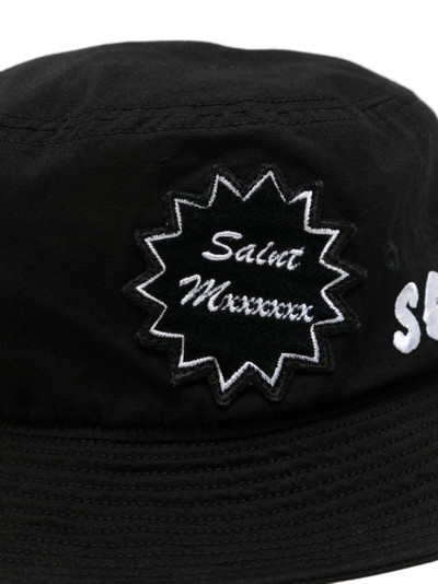 SAINT M×××××× logo-patch cotton bucket hat outlook