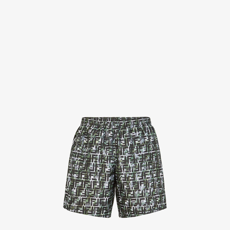 FENDI Multicolor tech fabric shorts outlook
