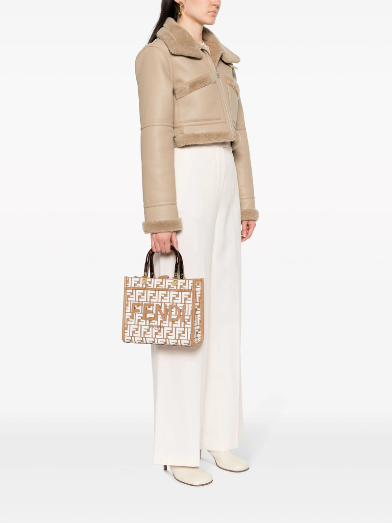 FENDI Medium Sunshine FF-motif Raffia Tote Bag outlook