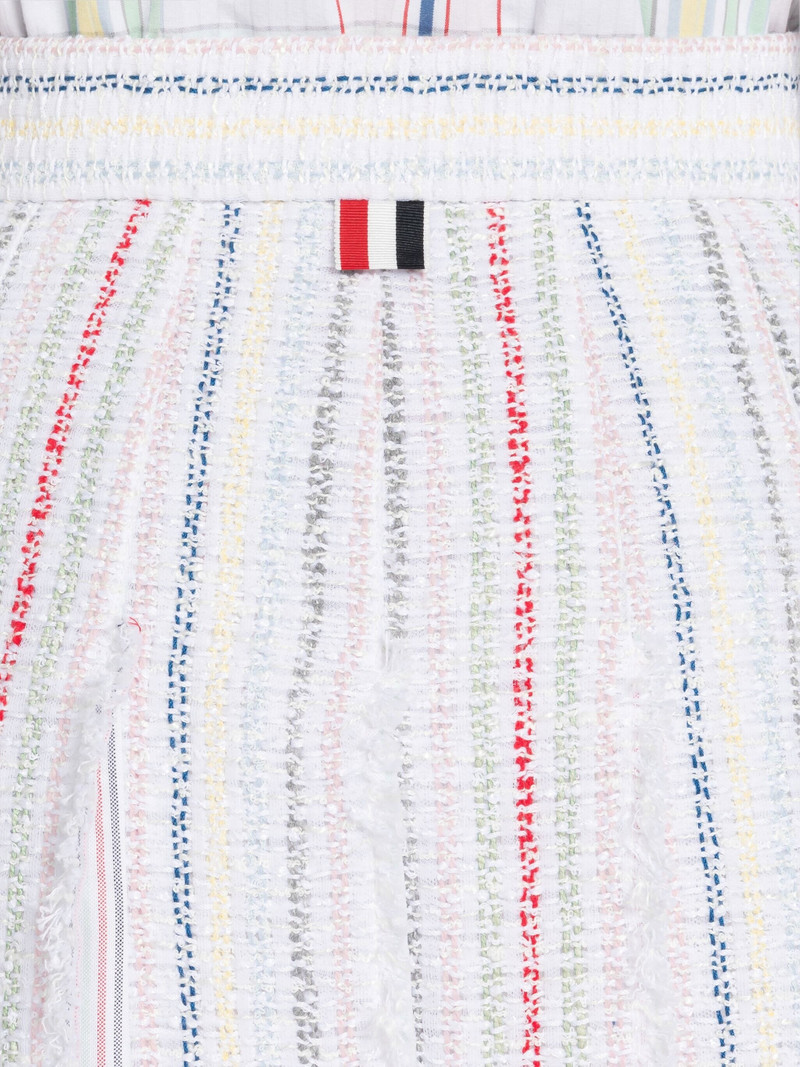 Seersucker Tulle Tweed Pleated Skirt 6