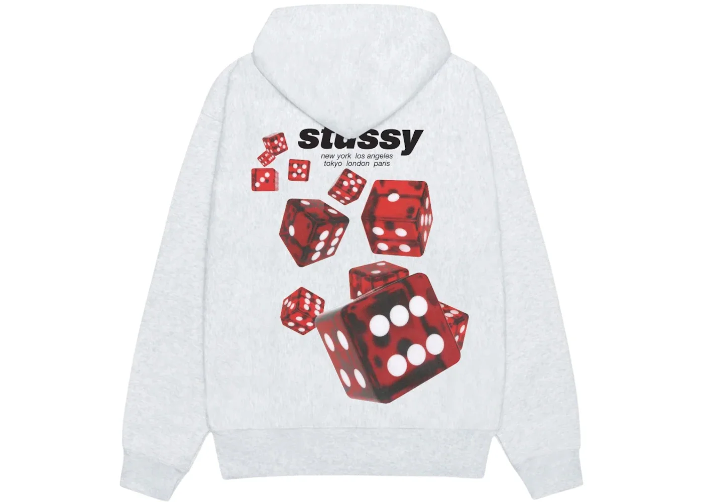 Stussy Rollers Hoodie Ash Heather - 1