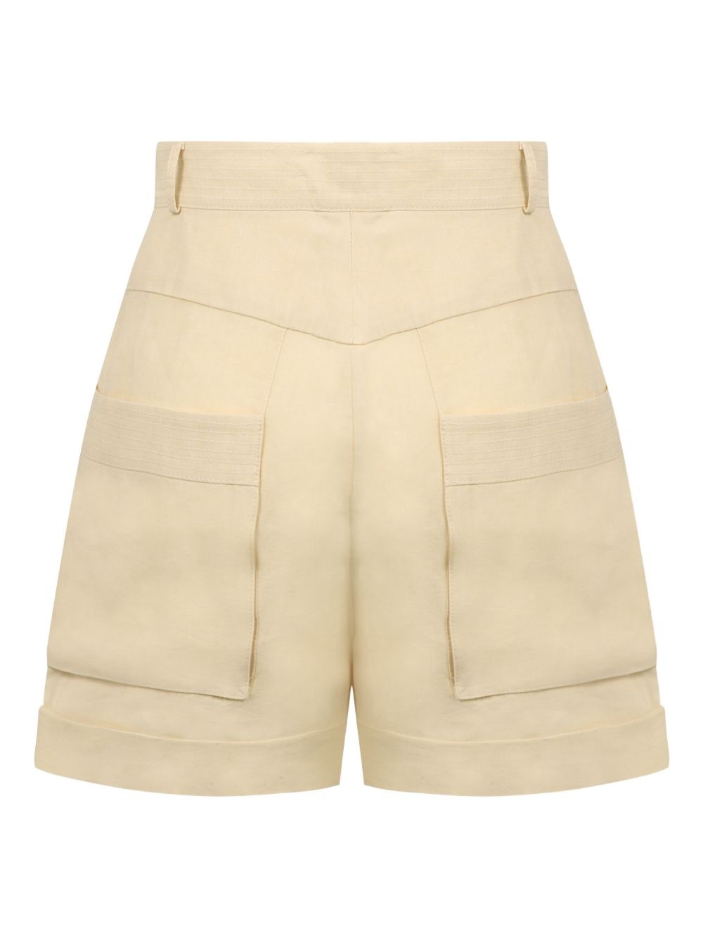 pleated utility shorts - 2