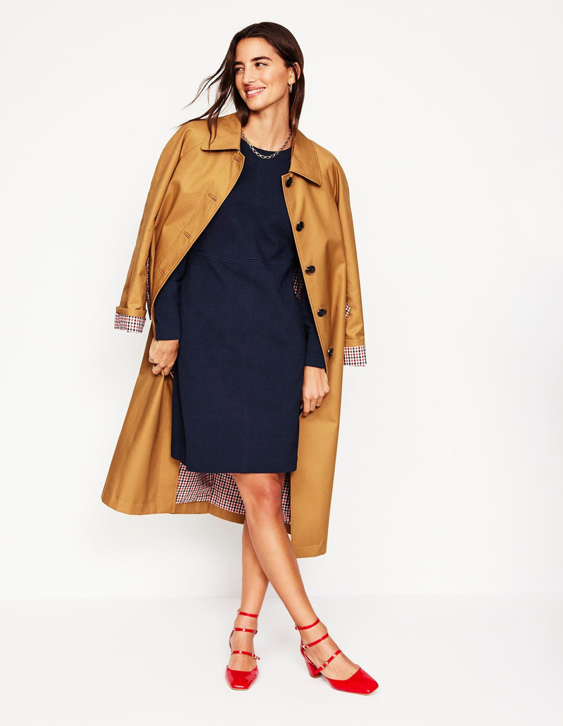 Cornelia Ottoman Dress-Navy 5