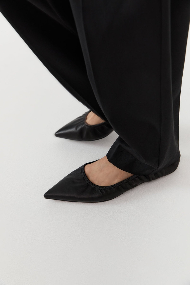 Soft Leather Flat - Black 3