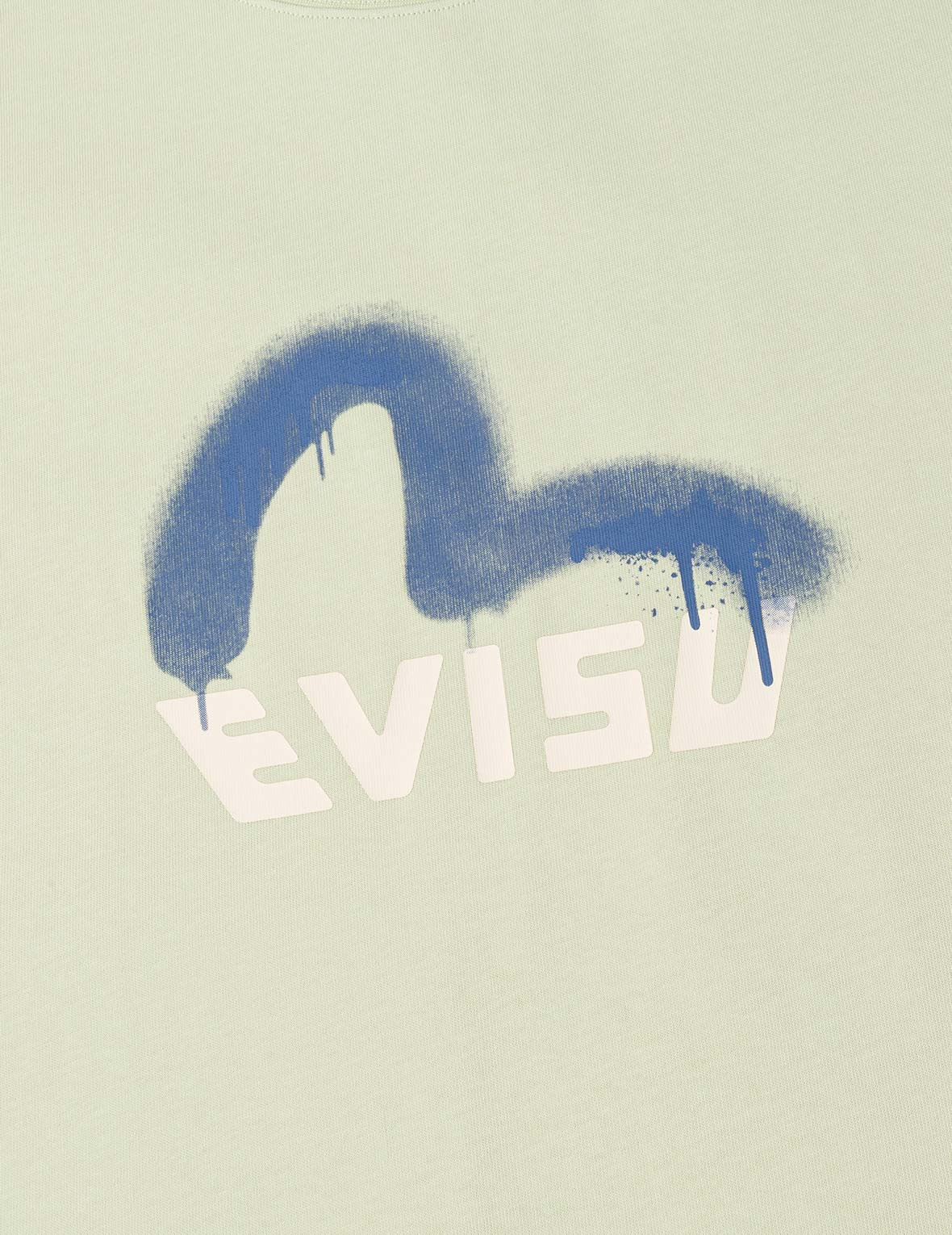 Graffiti-Style Seagull and Logo Print Relax Fit T-Shirt - 7