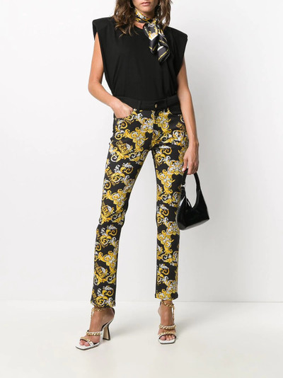 VERSACE JEANS COUTURE filigree print trousers outlook