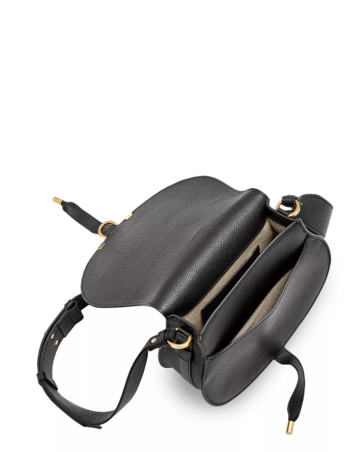 Marcie Small Leather Saddle Bag - 3