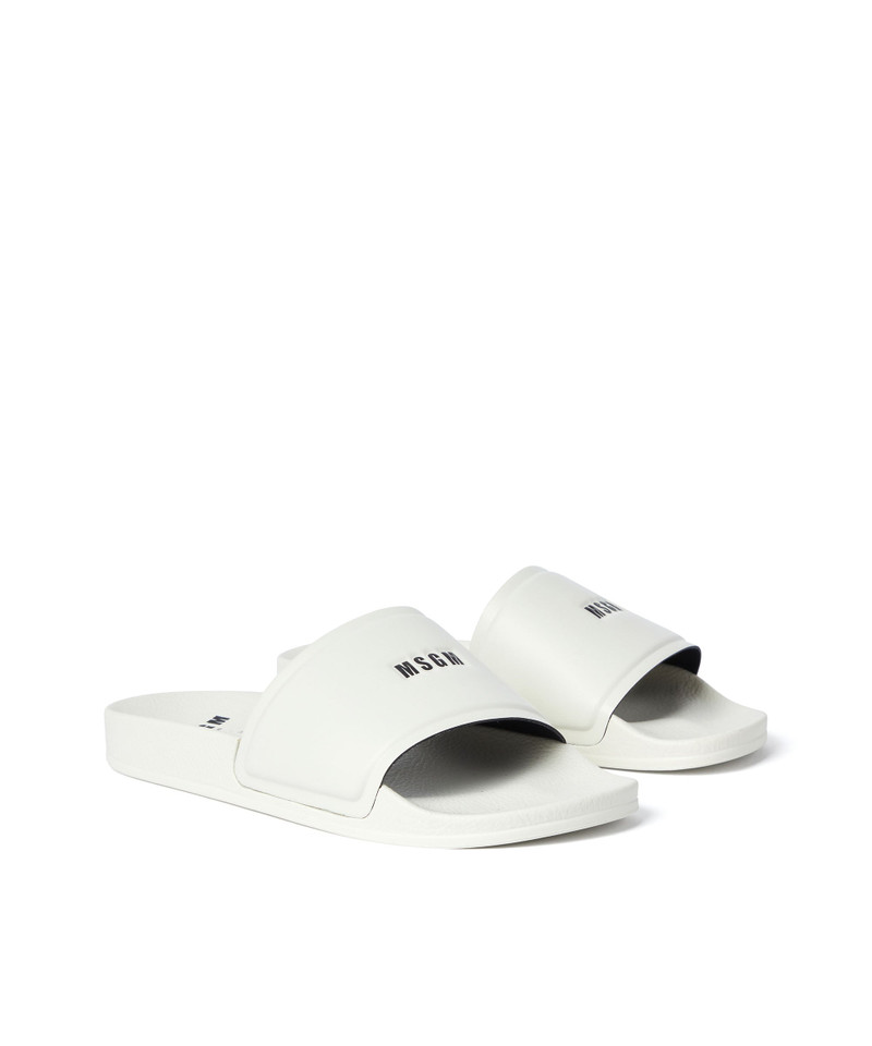 Pool slippers with MSGM micro logo 2