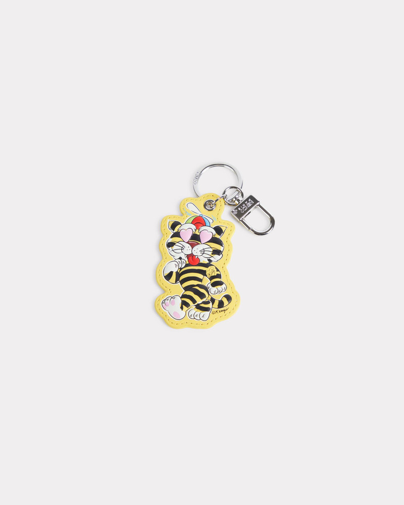 'KENZO Cartoon' charm in metal and leather 1
