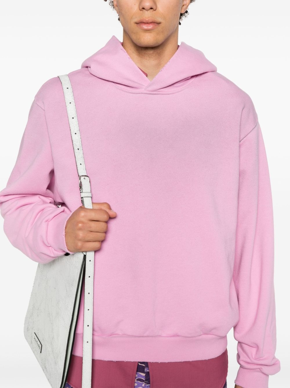 logo-print distressed hoodie - 6