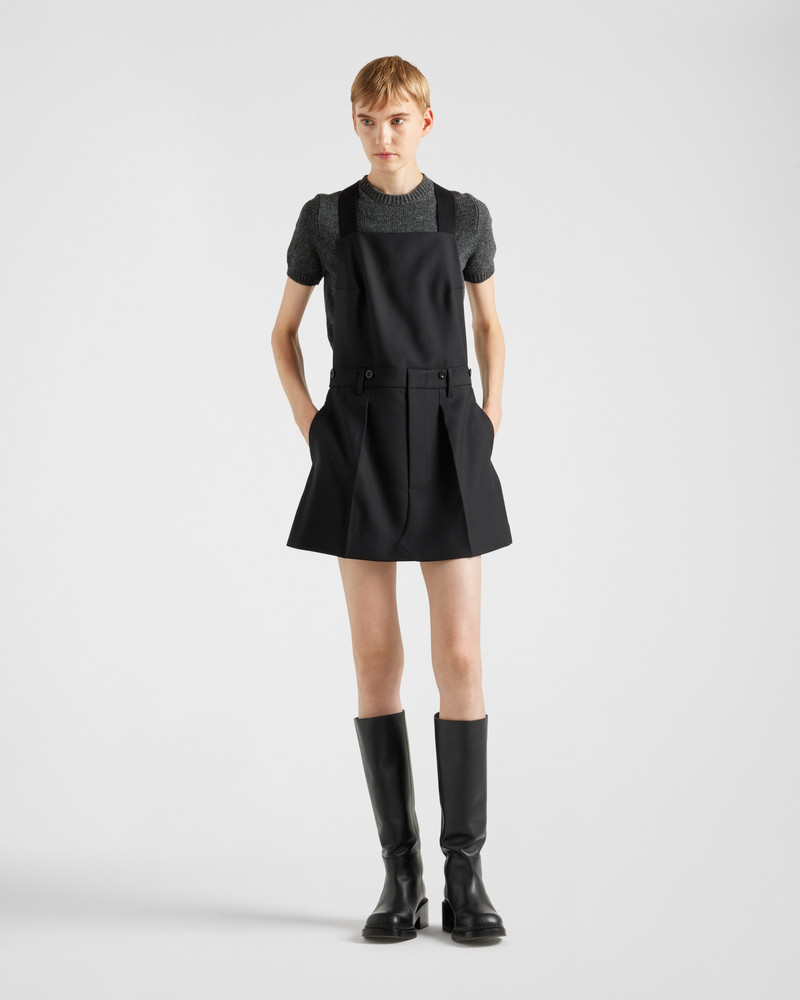 Prada Gabardine mini-dress outlook