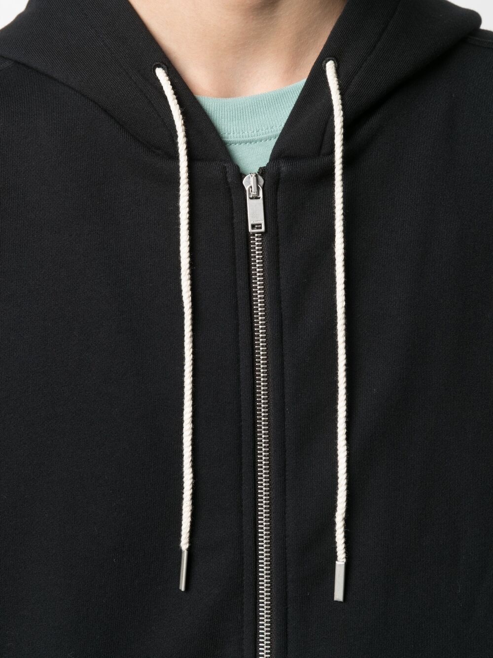 zip-up cotton hoodie - 5