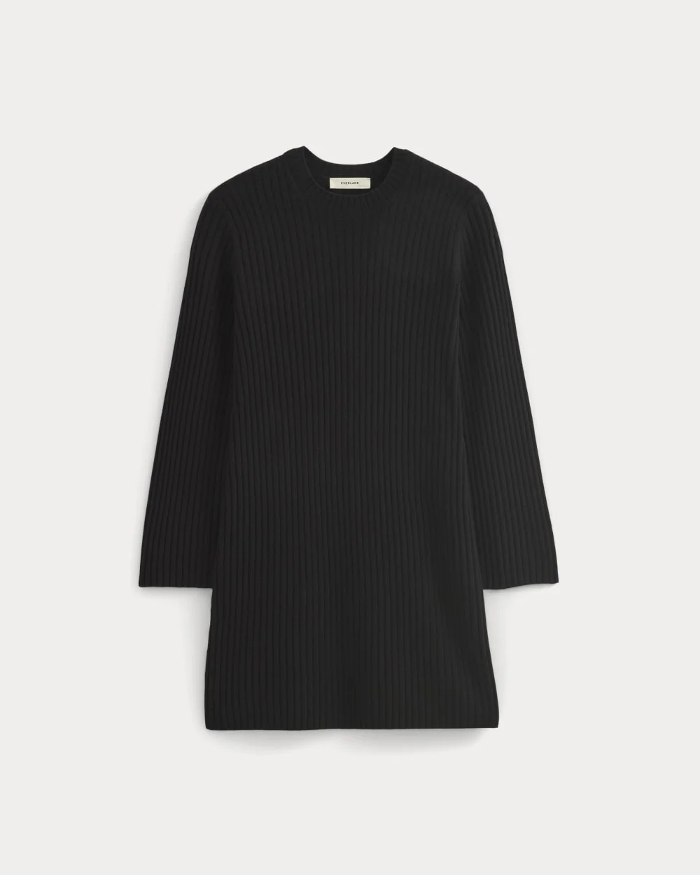 CASHMERE LONG-SLEEVE MINI DRESS - 1