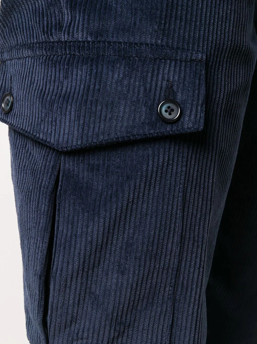 slim-fit corduroy tapered trousers - 5