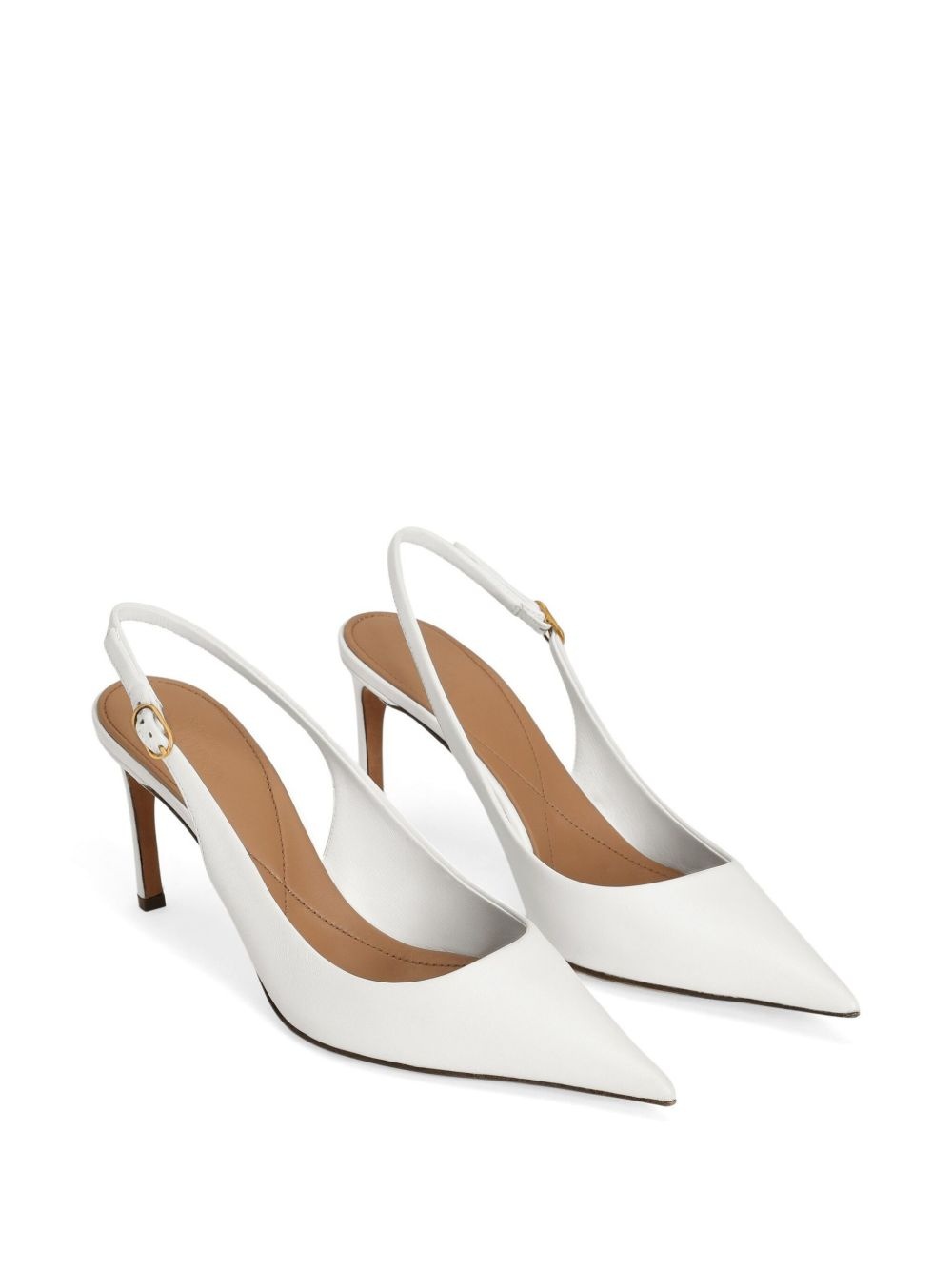 leather slingback pumps - 2
