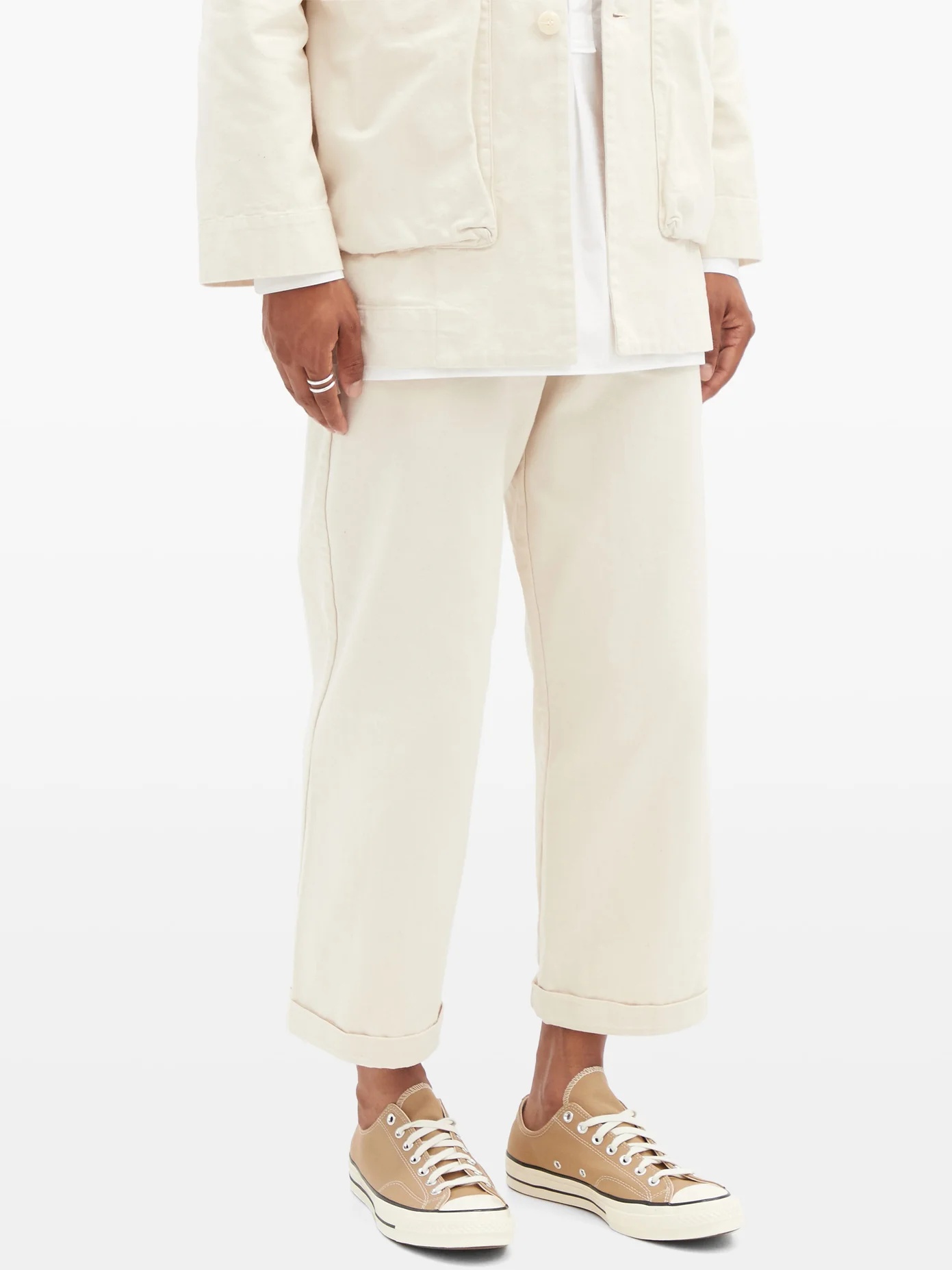 The Bricklayer cropped cotton-canvas trousers - 6