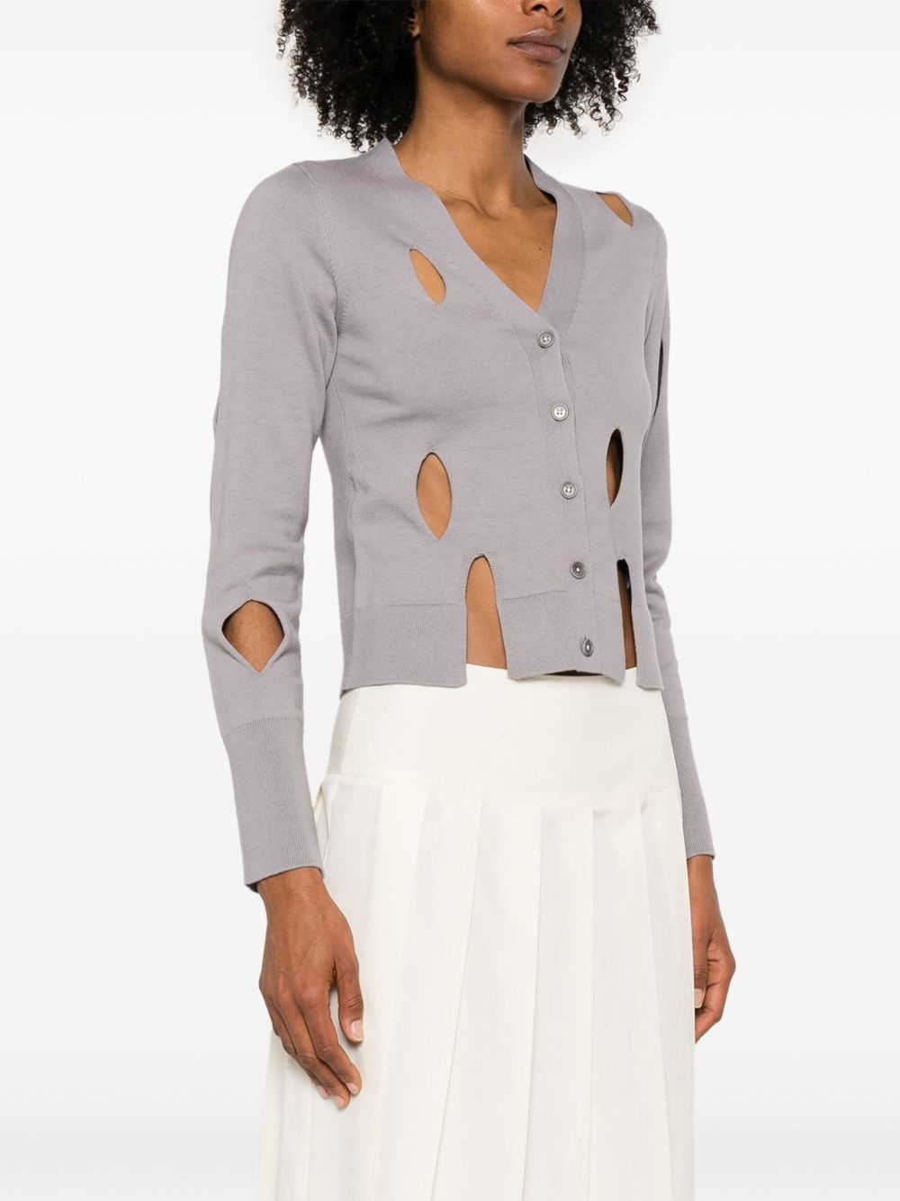 slit cardigan - 3