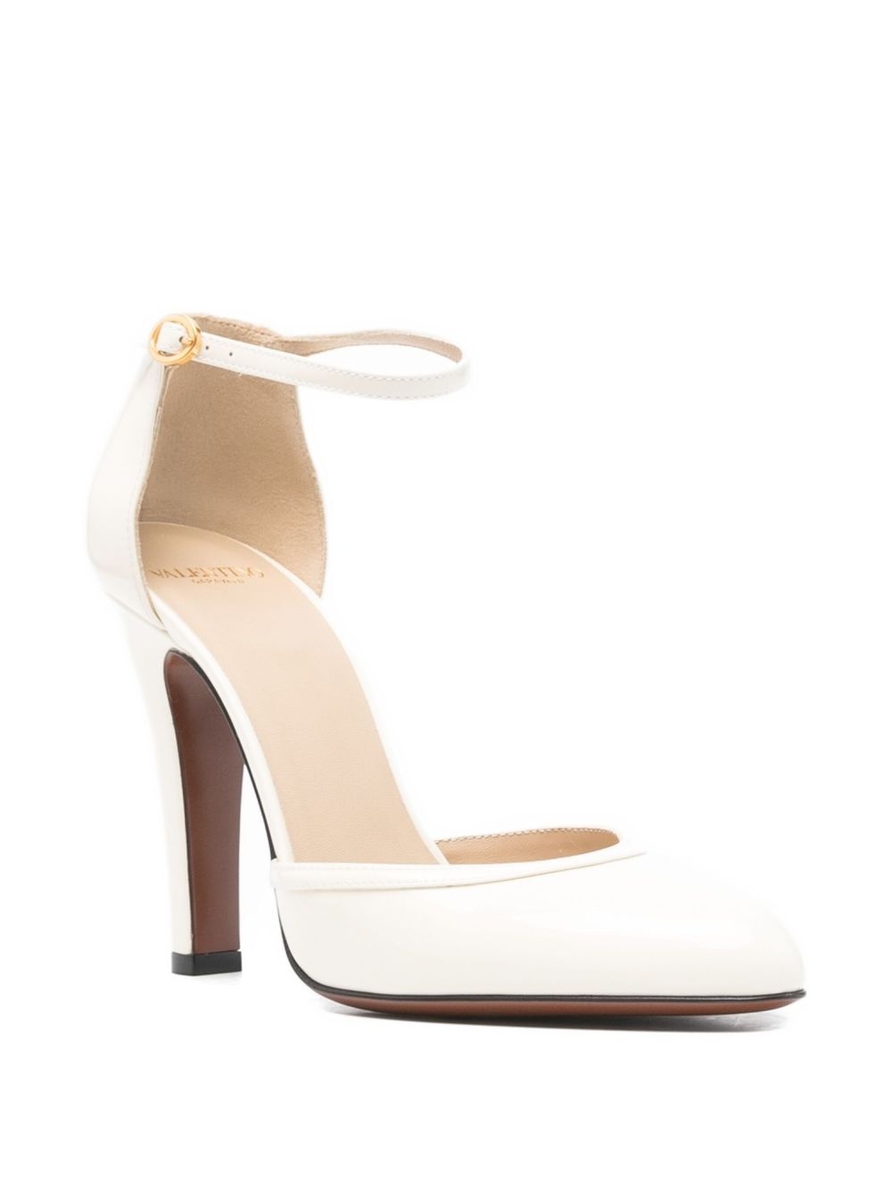 100mm ankle-strap leather pumps - 2