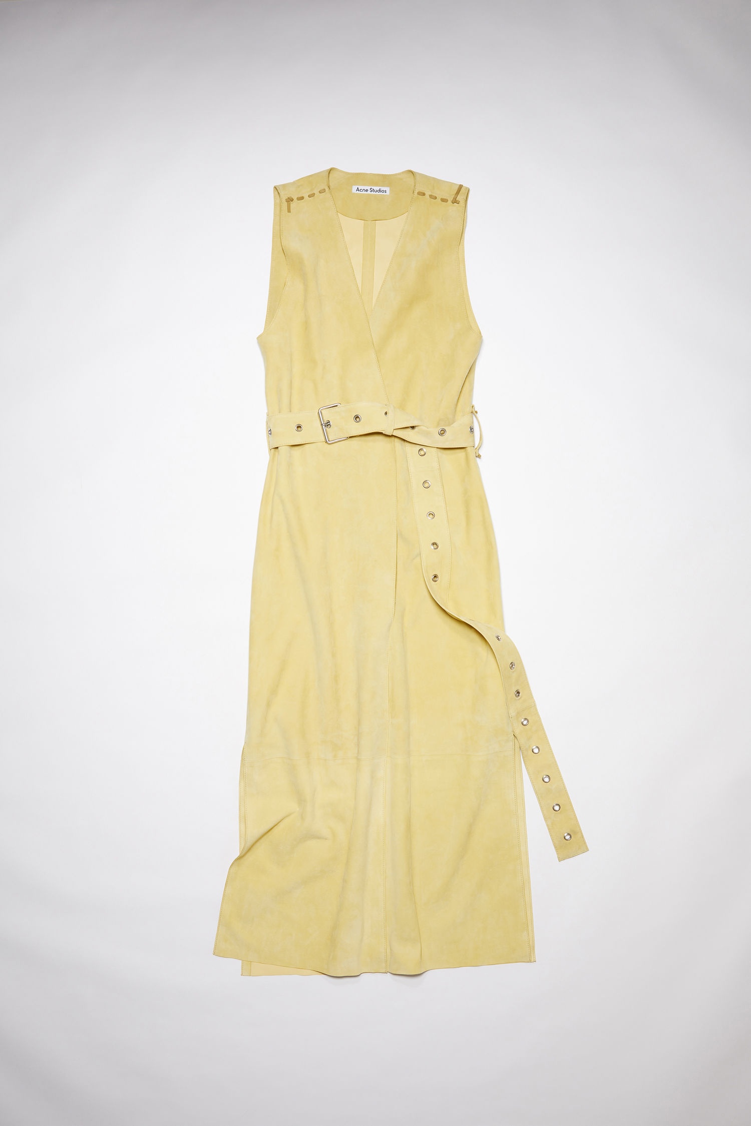 Suede vest dress - Beige - 5