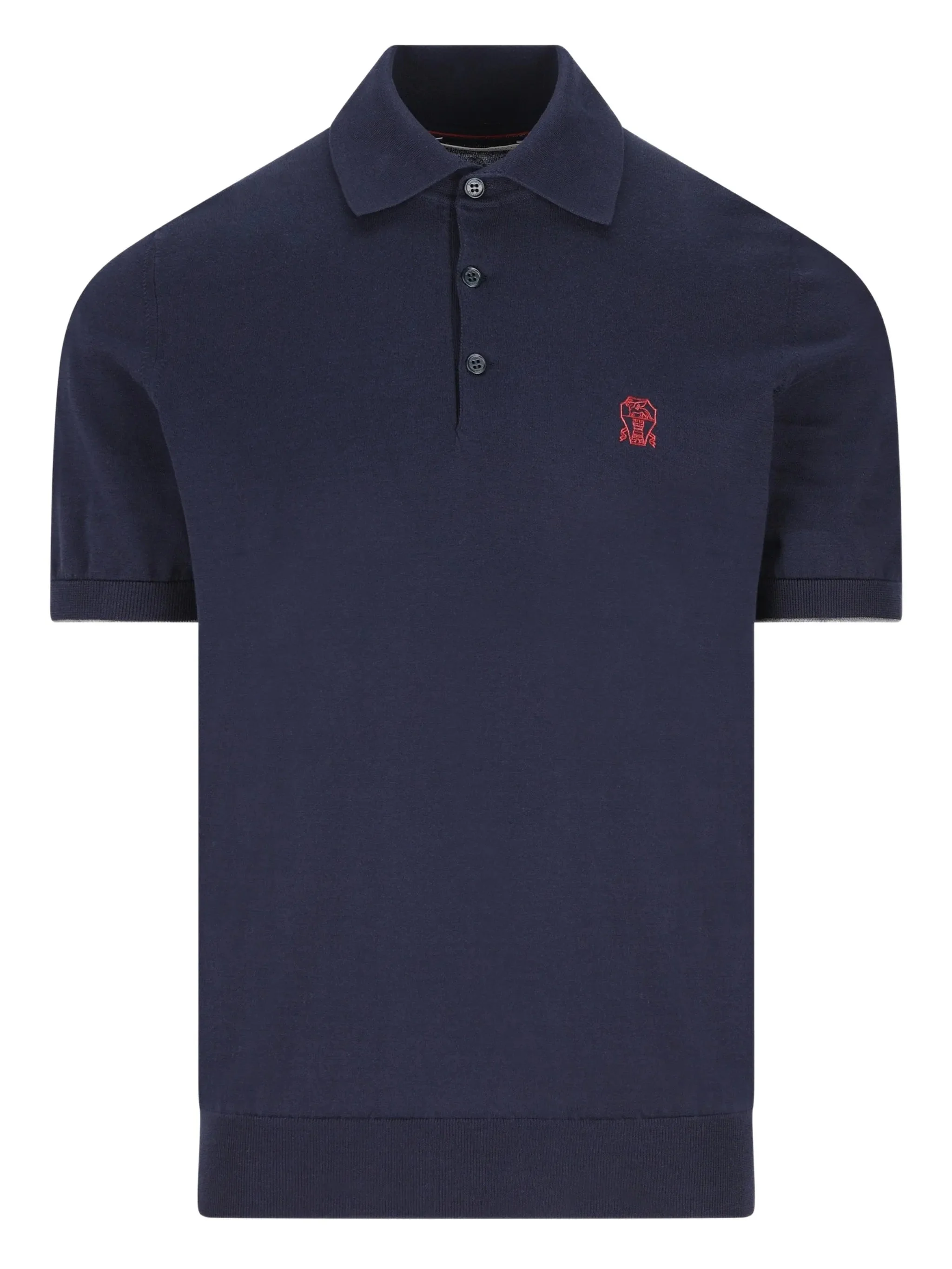 Brunello Cucinelli Embroidered-logo Polo Shirt - 1