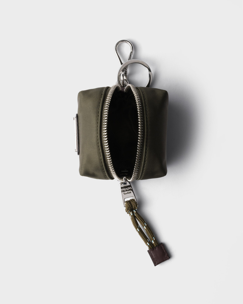Prada Mini Icon Re-Nylon keychain charm outlook