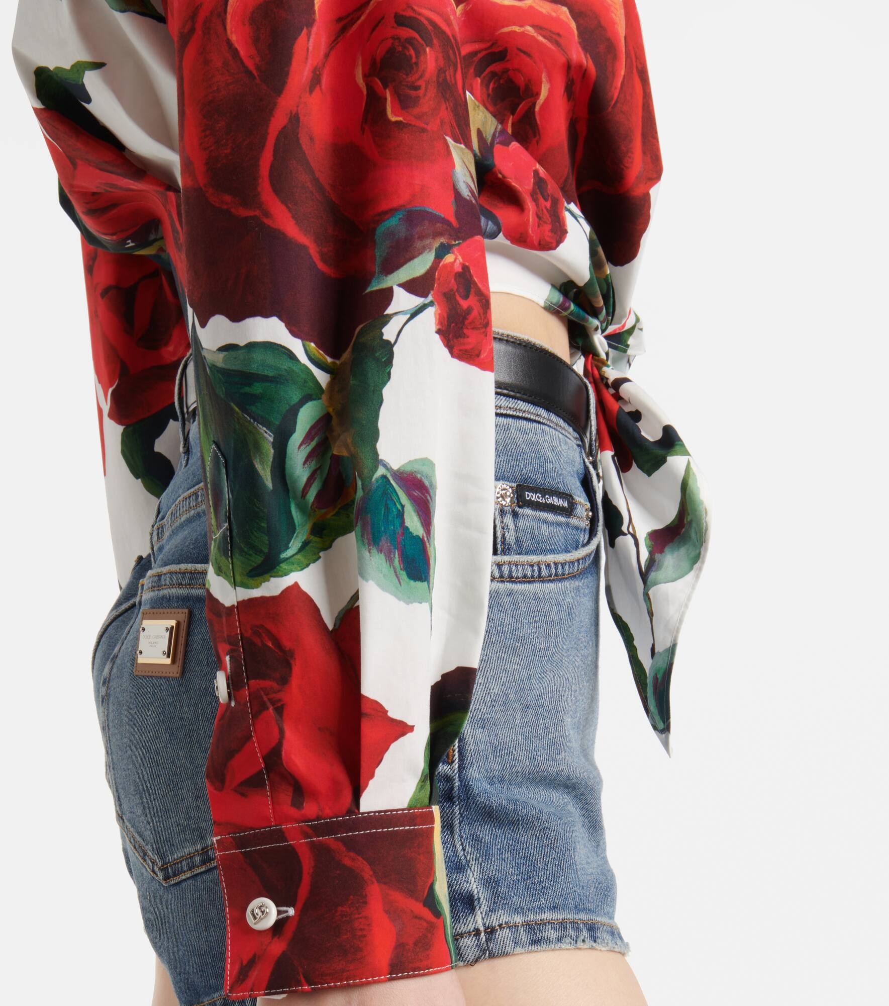 Floral cotton shirt - 5