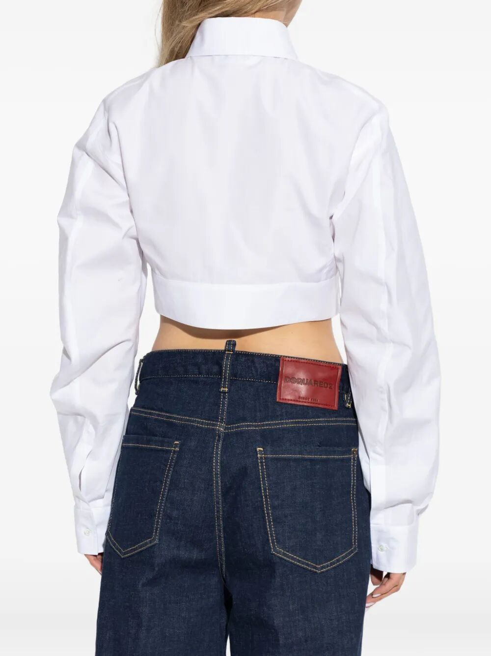 Dsquared2 Women Rounded Cropped Shirt - 4