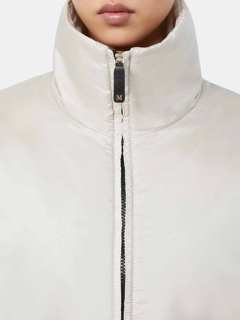 CRISTINA Short padded jacket in water-repellent fabric - ICE 5