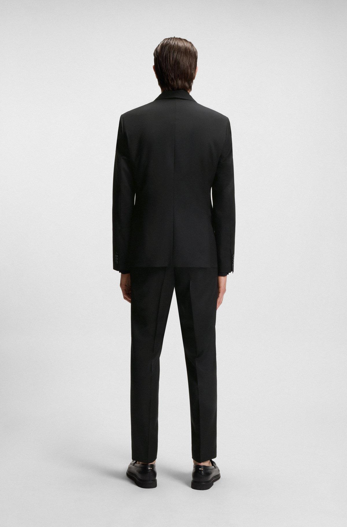 SLIM-FIT SUIT JACKET IN VIRGIN-WOOL SERGE - 4