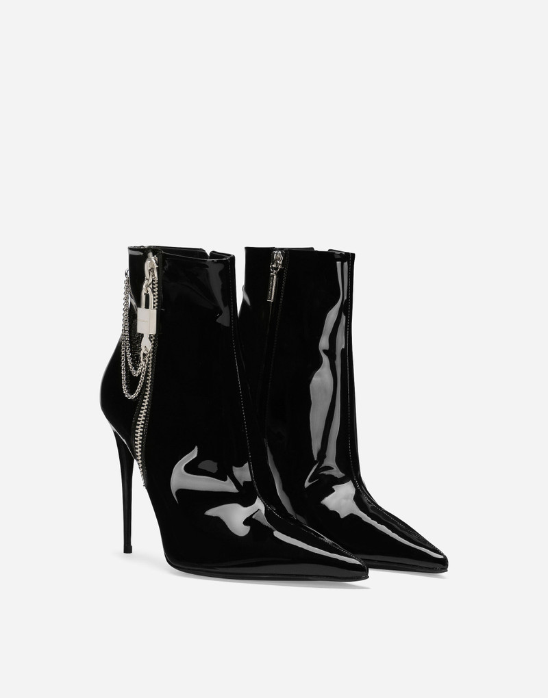 Patent leather ankle boots 2