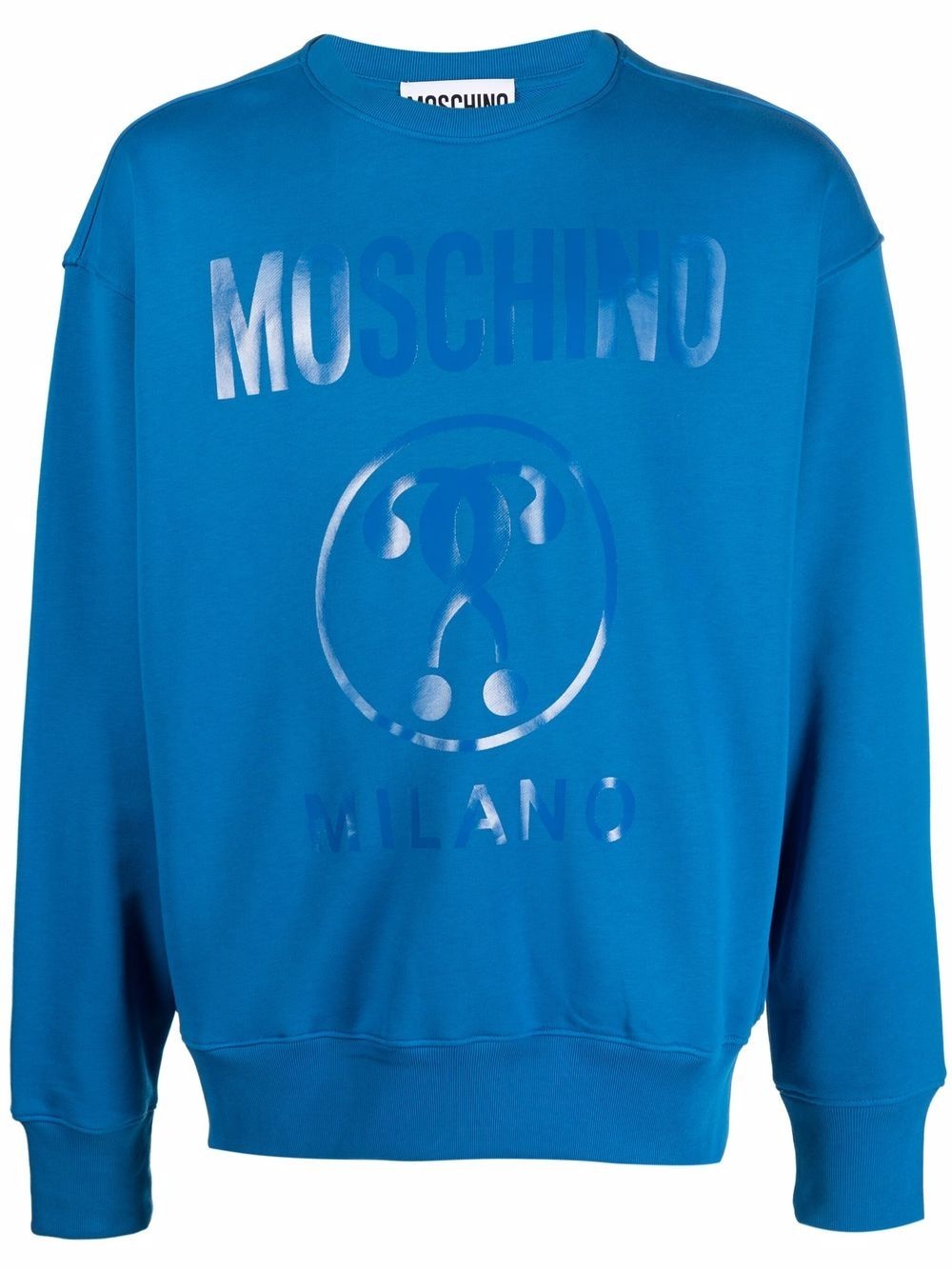 logo embossed sweatshirt - 1