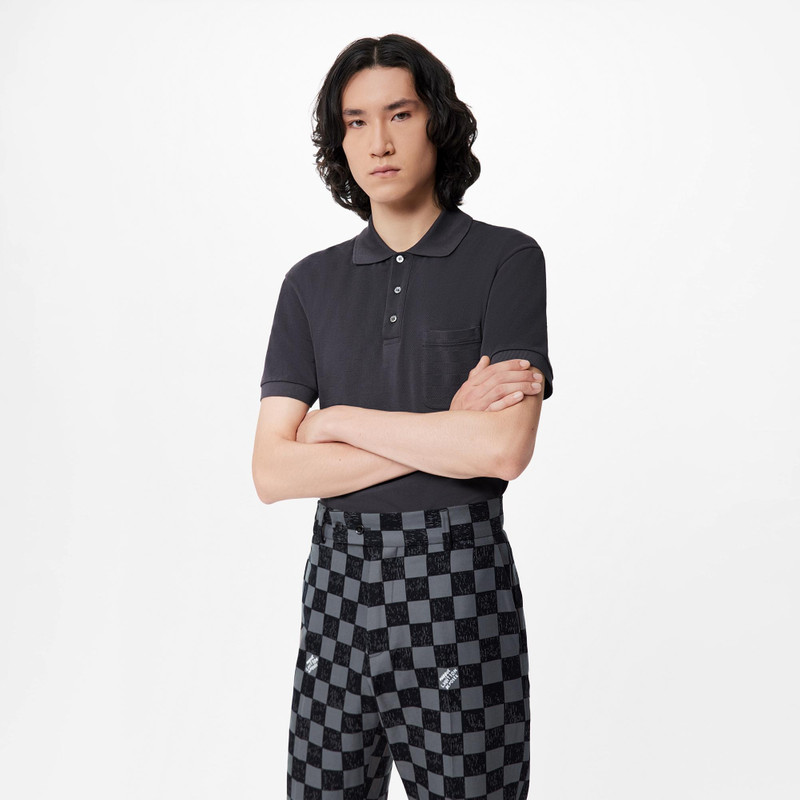 Half Damier Pocket Polo 3