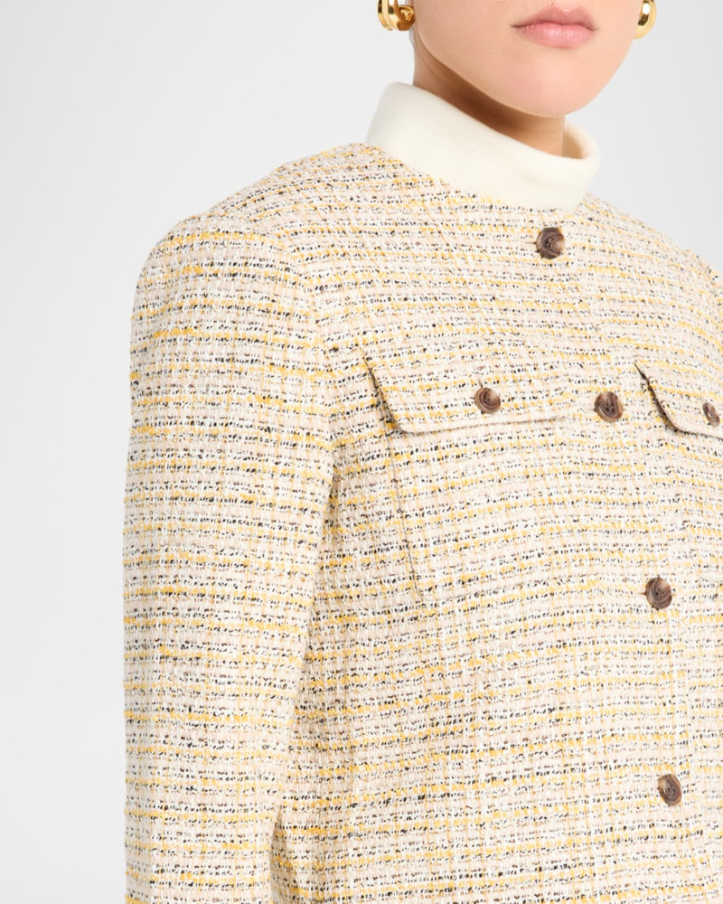 Cropped Tweed Jacket 6