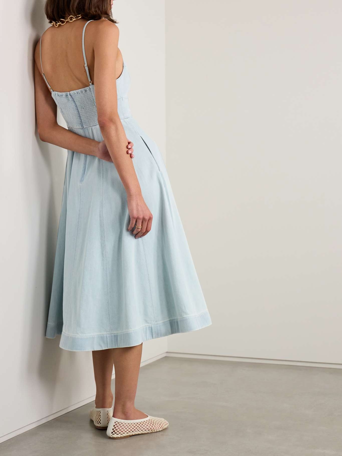 オールインワン・サロペット Zimmermann Acacia Midi Dress Acacia Embroidered Midi Dress Ivory Online | Zimmermann