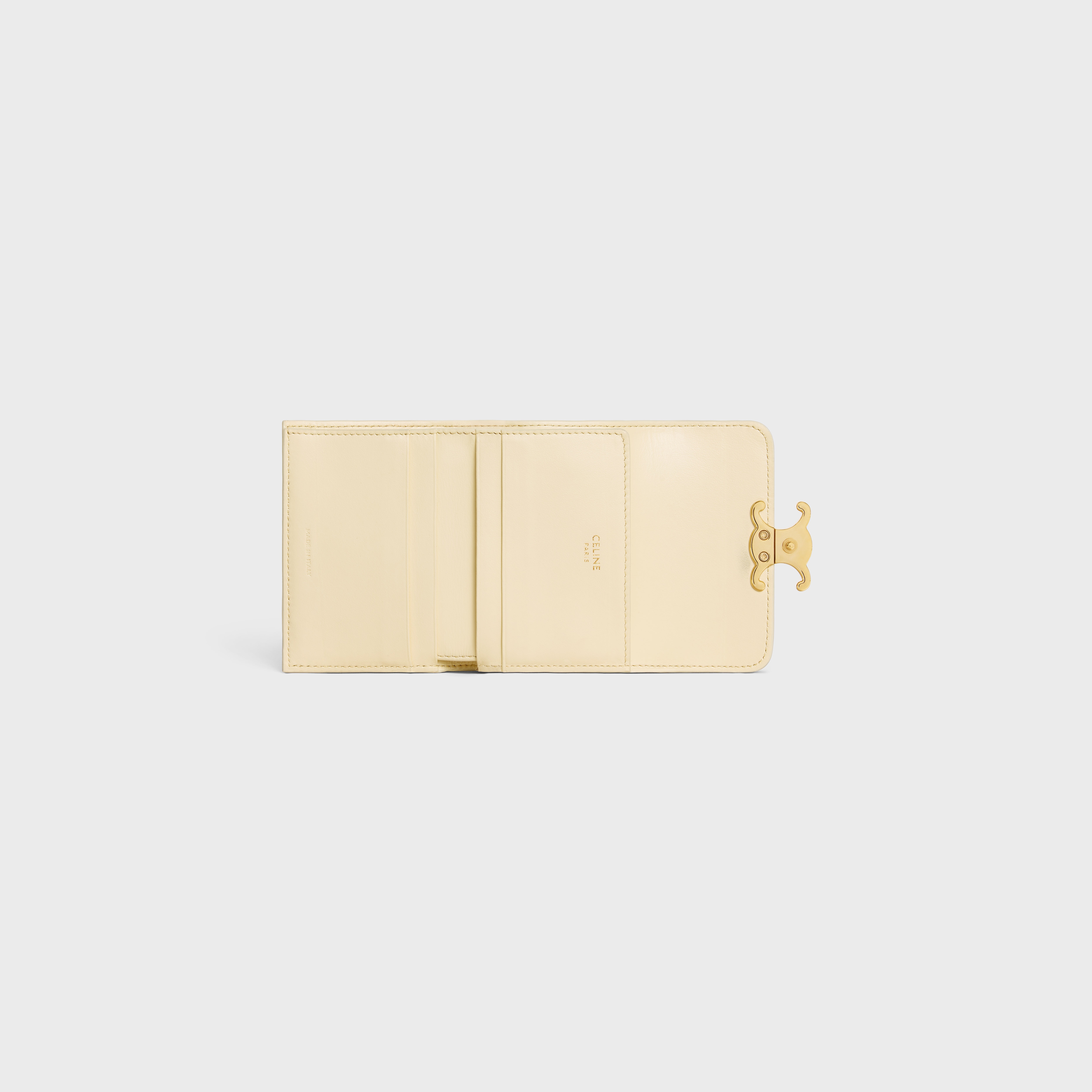 COMPACT WALLET TRIOMPHE in Shiny calfskin - 4