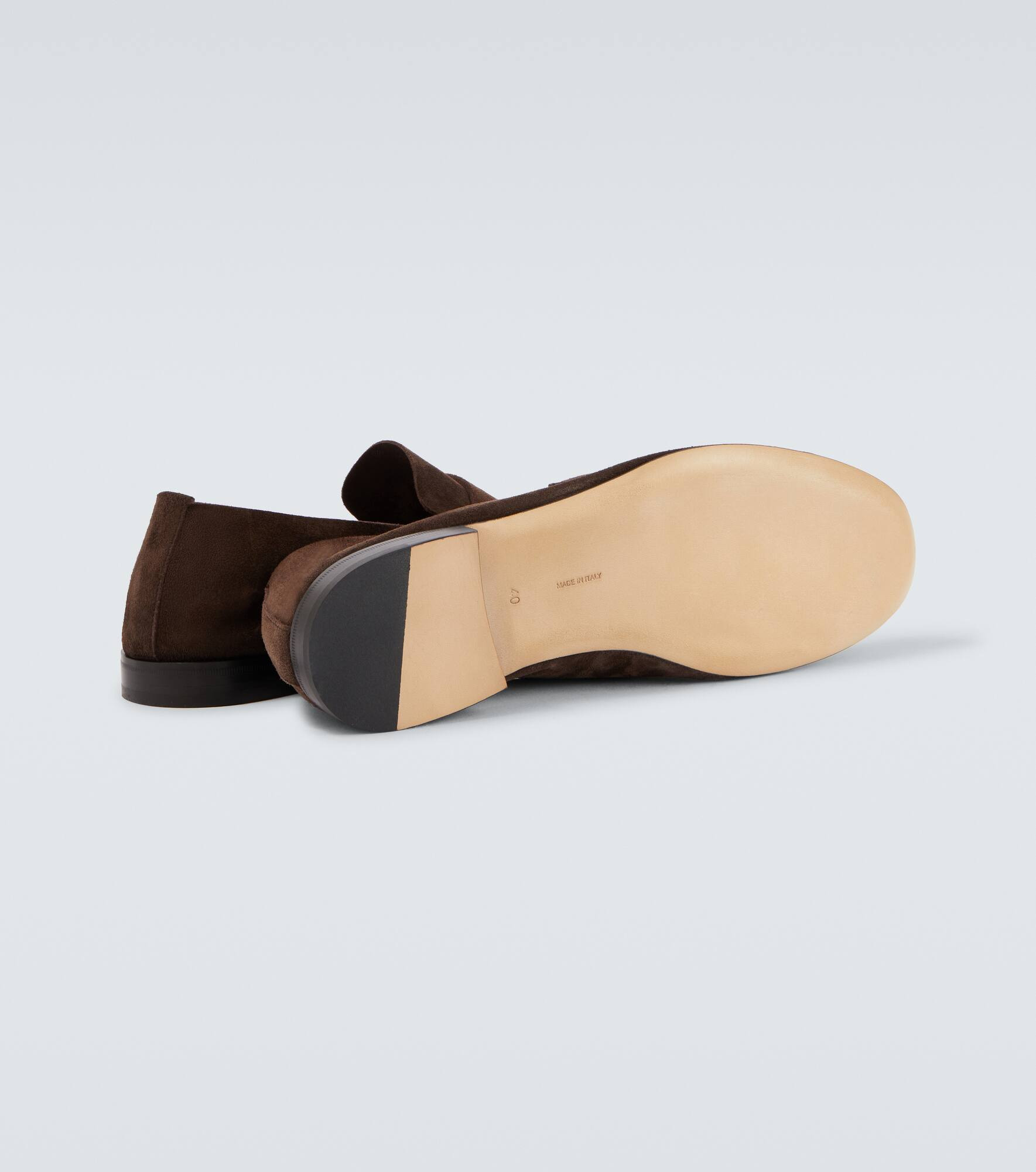 Suede penny loafers - 7