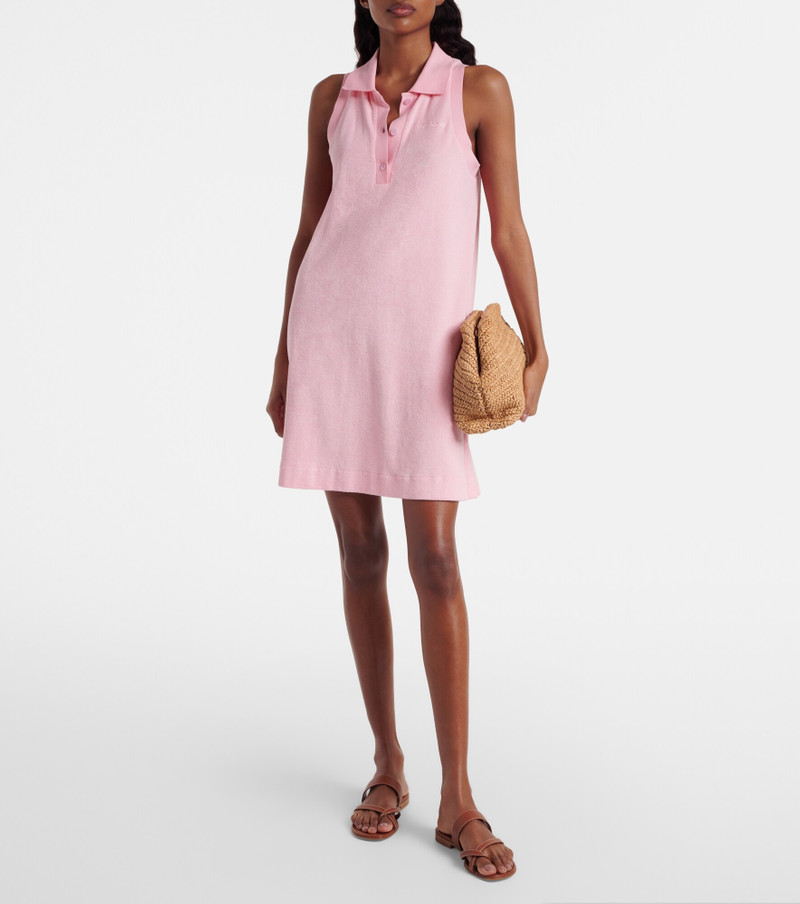 Hunza G Logo cotton terry polo dress outlook