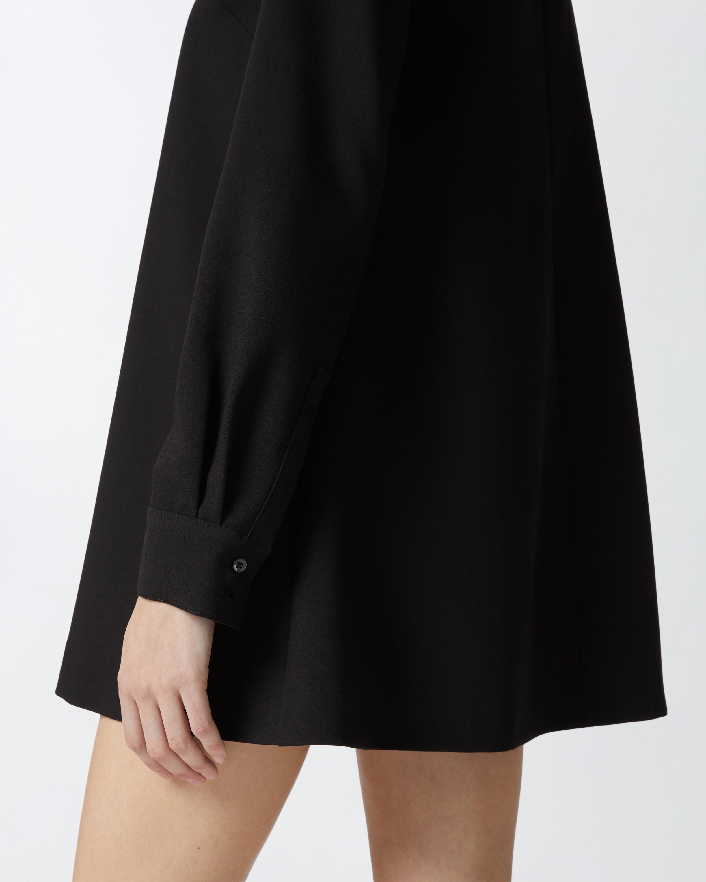HIGH-NECK MINI DRESS IN TECHNICAL FABRIC - 5