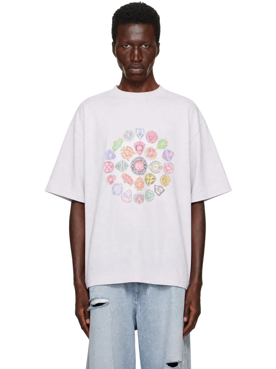 Gray Spiral Crest T-shirt - 1