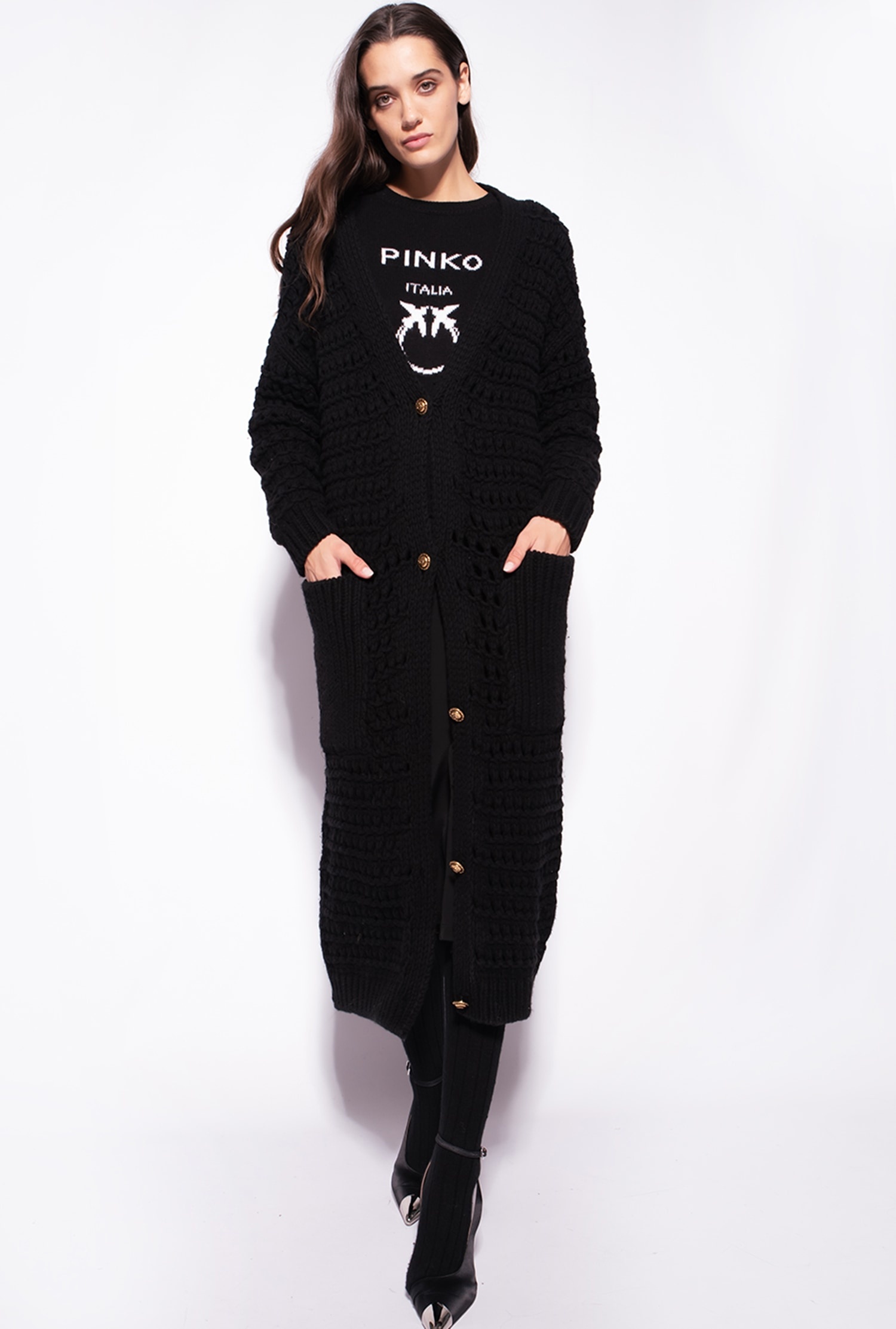 MIDI SKIRT WITH SLIT - 3