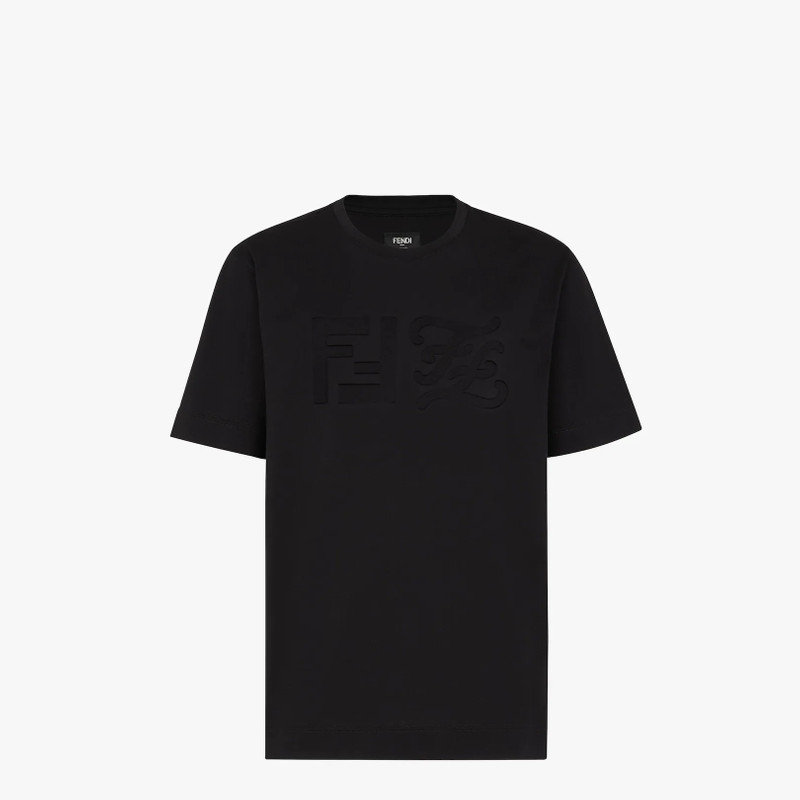 Black cotton T-shirt 1