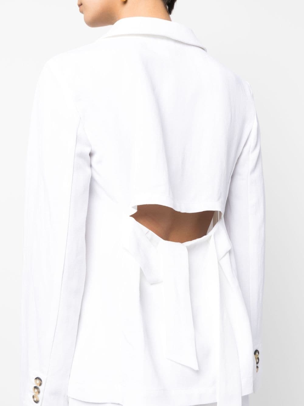 cut-out detail blazer - 5